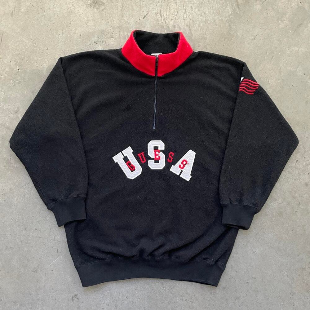 Vintage Guess USA Black Fleece
